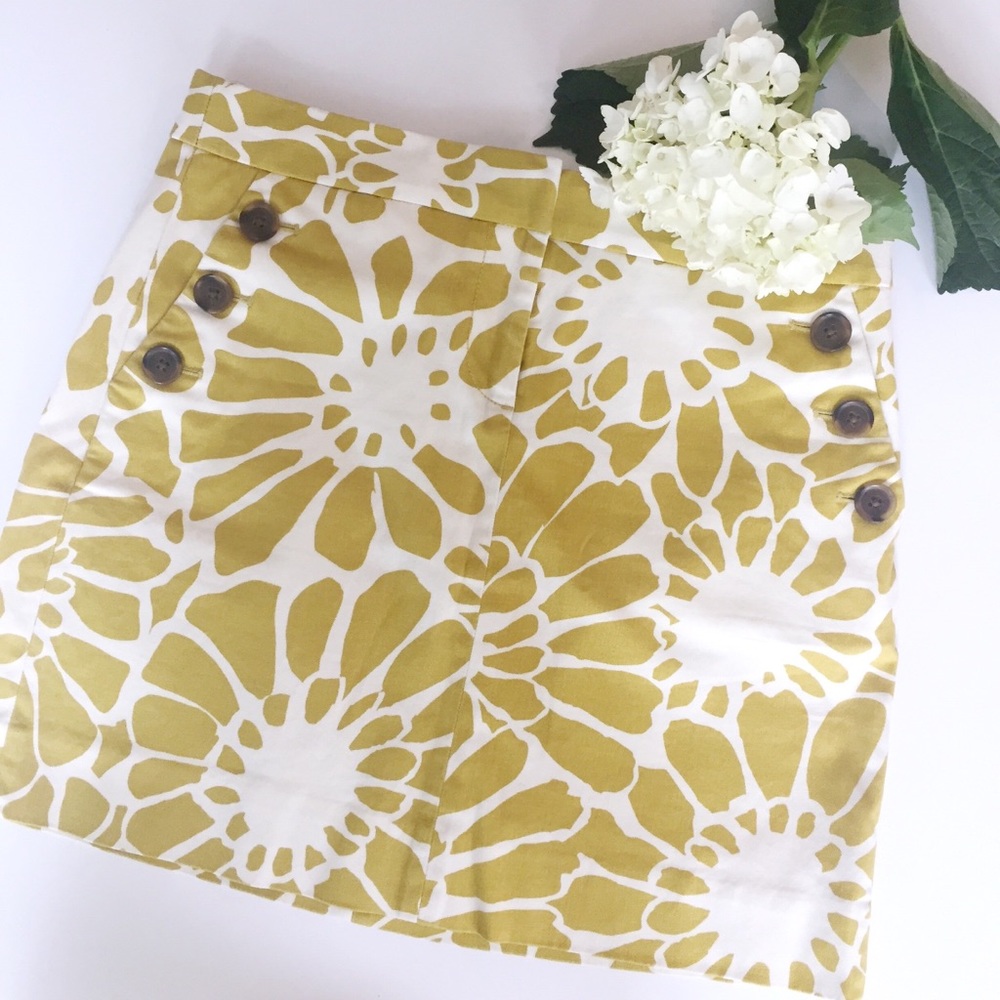 J CREW NWOT Floral Sunburst Skirt
